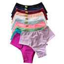 (KIT COM 10) Calcinhas Cintura Alta Luxo – Microfibra Confort Premium